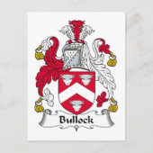 Bullock Family Crest Briefkaart (Voorkant)