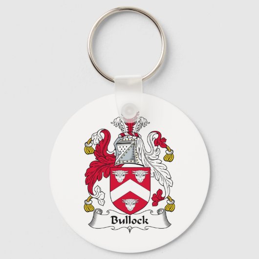 Bullock Family Crest Sleutelhanger (Voorkant)