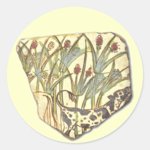 bullock in thicket ronde sticker