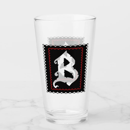 Bullpew blok solo initieel glas (Voorkant)