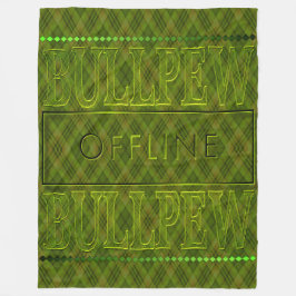 Bullpew Lime Groene Fleece Deken