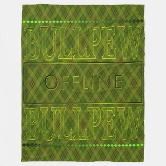 Bullpew Lime Groene Fleece Deken