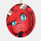 Bullpew-Sus Keramisch Ornament (Links)