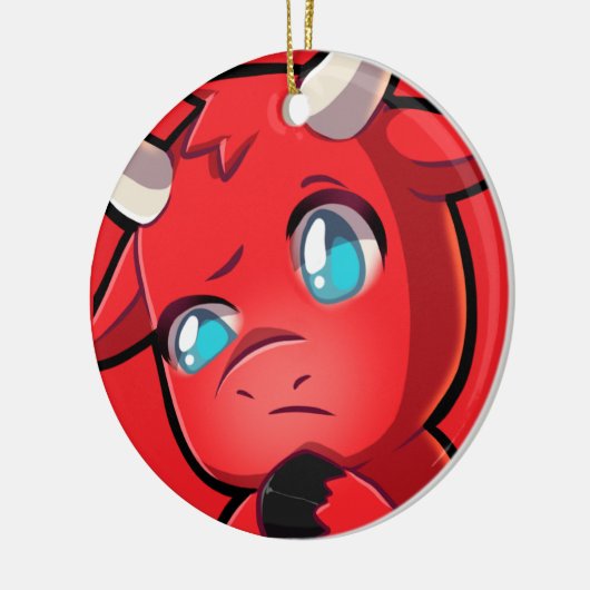 Bullpew-Sus Keramisch Ornament (Links)