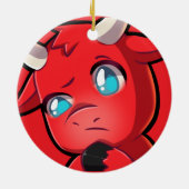 Bullpew-Sus Keramisch Ornament (Achterkant)