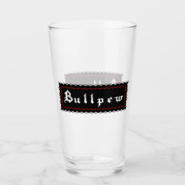 Bullpew uitbrand nameplate glas