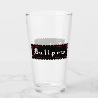 Bullpew uitbrand nameplate glas