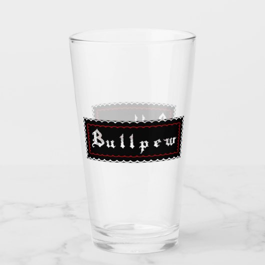 Bullpew uitbrand nameplate glas (Voorkant)