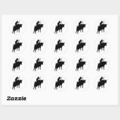 Bullrider 2 ronde sticker (Vel)