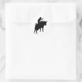 Bullrider 2 ronde sticker (Tas)