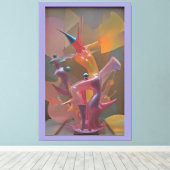 Bullrider - Ken Gage Art Canvas Afdruk (Insitu (Houten vloer))