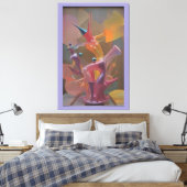 Bullrider - Ken Gage Art Canvas Afdruk (Insitu (Slaapkamer))