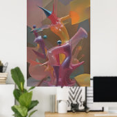 Bullrider - Ken Gage Art Poster (Thuiskantoor)