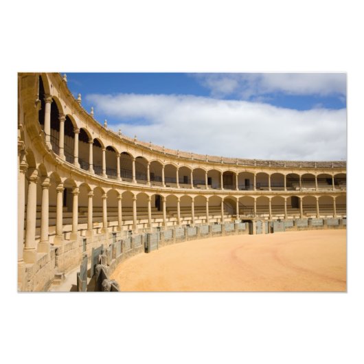 Bullring in Ronda Foto Afdruk (Voorkant)