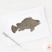 Bullrout Rechthoekige Sticker (Envelop)