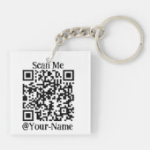 Bullrun crypto bull bitcoin - Bewerk de Qr-code Sleutelhanger (Achterkant)