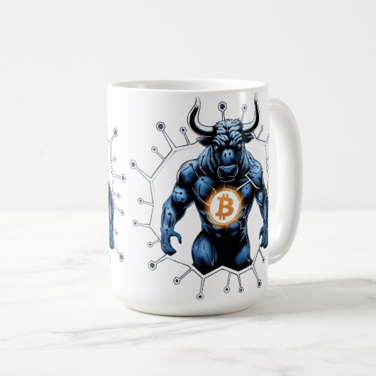 Bullrun crypto bull bitcoin koffiemok (Voorkant rechts)