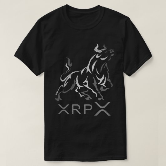 bullrun Ripple XRP Crypto Coin HODL T-shirt (Design voorkant)