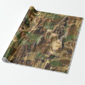 Bullrush Camouflage Camo Hunting Gevist patroon Cadeaupapier (Uitgerold)