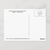 Bullrush - Marshall Lake Briefkaart (Achterkant)