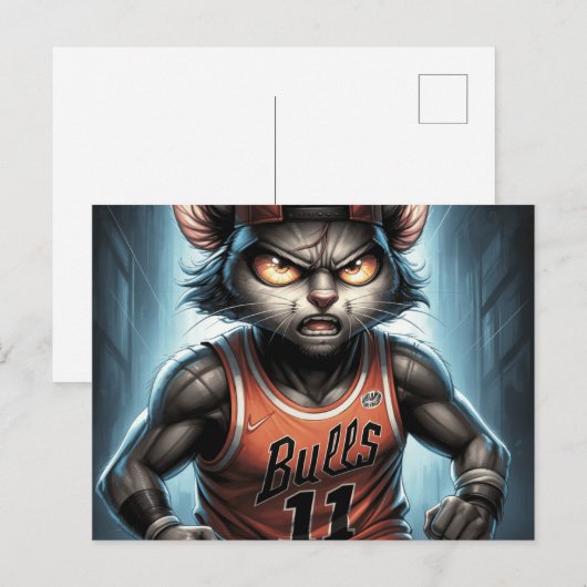 Bulls -2 briefkaart (Voorkant / Achterkant)