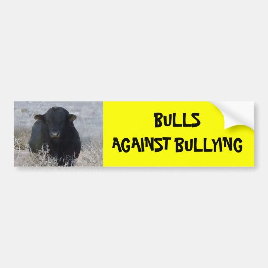 Bulls against Bullying #7 of 14 Different Bumpersticker (Voorkant)