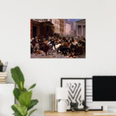 Bulls and Beren in the Market, 1879 Poster (Thuiskantoor)