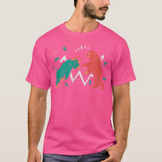 Bulls Beren Stock Market Casual Grafisch T-shirt