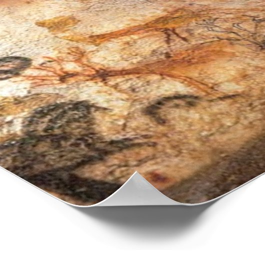 Bulls Buffalo Cave Painting Poster (Hoek)