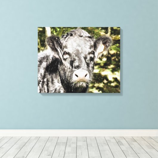 BULLS CANVAS AFDRUK (Insitu (Houten vloer))