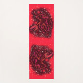 Bulls die bij de rode Sterrennacht Yoga Mat lopen (Voorkant)