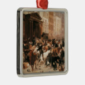 Bulls en Beren op de beurs (W.H. Beard) Metalen Ornament (Rechts)
