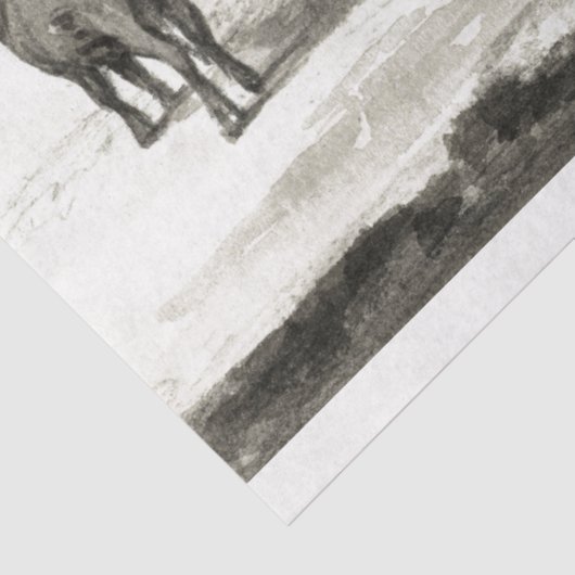 Bulls Ephemera Decoupage Boerderij Koe Tissuepapier (Detail)