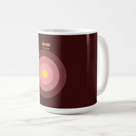 Bulls Eye — 90s Maximalist Coffee Mug | Retro Koffiemok (Voorkant rechts)