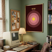 Bulls Eye — 90s Maximalist Poster | Retro Bedroom
