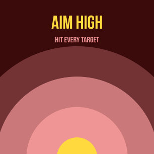 Bulls Eye — 90s Maximalistische Poster   Retro Sla