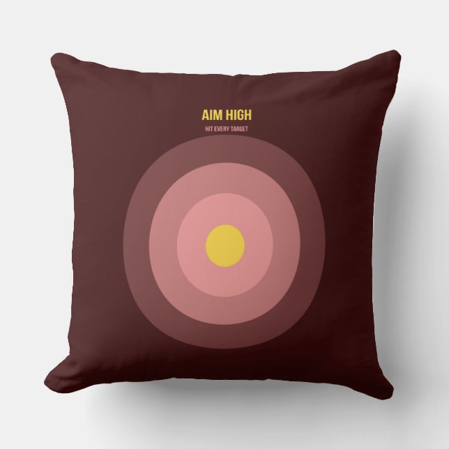 Bulls Eye — 90s Maximalistische Worpillow | Retro Kussen (Voorkant)