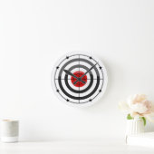 Bulls Eye Black Star Ronde Klok (Huis)