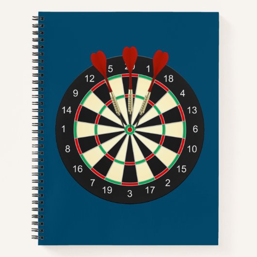 Bulls Eye Dart Board Notitieboek (Voorkant)