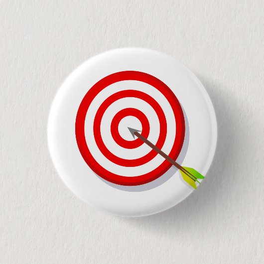 Bull's Eye Dart Board Ronde Button 3,2 Cm (Voorkant)