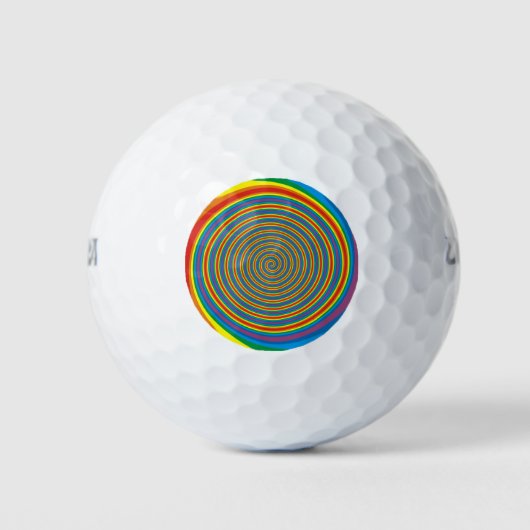 Bulls Eye Design> Aangepaste Golf Balls Golfballen (Voorkant)