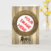 bull's-eye foto lijst kaart (Gele Bloem)