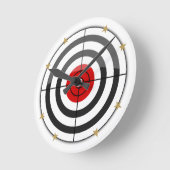 Bulls Eye Gold Star Ronde Klok (Hoek)