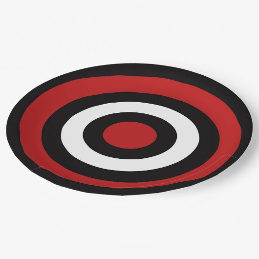 Bull's Eye Papieren Bordje (Gekanteld)