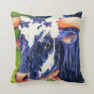 Bulls Eye Pillow - Rodeo Bull Kussen