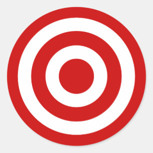 Bull's_Eye Ronde Sticker