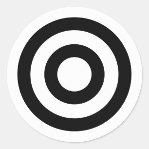 Bull's_Eye Ronde Sticker