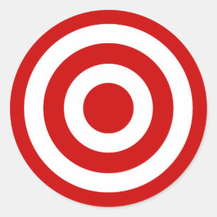 Bull's_Eye Ronde Sticker