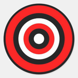 BULLS EYE-Sticker Ronde Sticker