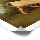 Bulls Fighting, 1786 (olie op het paneel) Poster (Hoek)